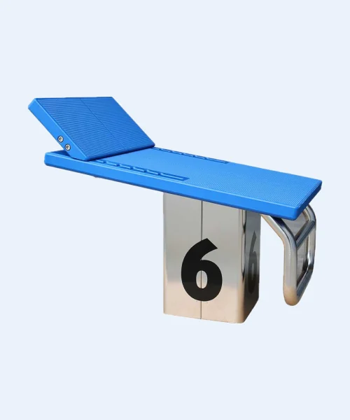 High-quality competition swimming pool equipment, essential for swimming pool construction in Malaysia to meet international standards.