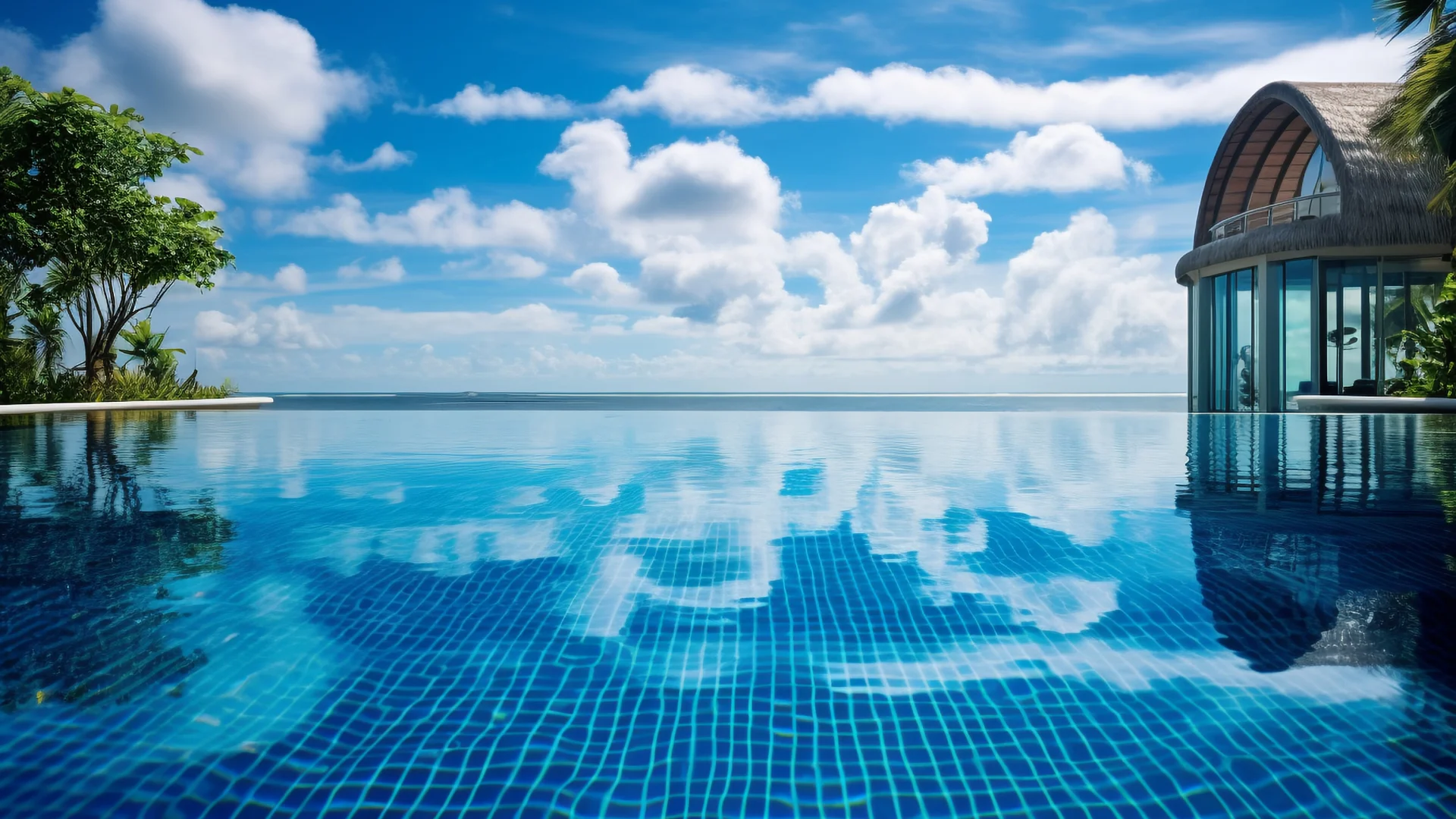 Modern plunge pool built by a professional contractor, designed for a compact outdoor space.
