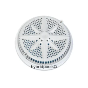 PENTAIR STARGUARD 8″ DIA ROUND VGB MAIN DRAIN FRAME & GRATE (WHITE)